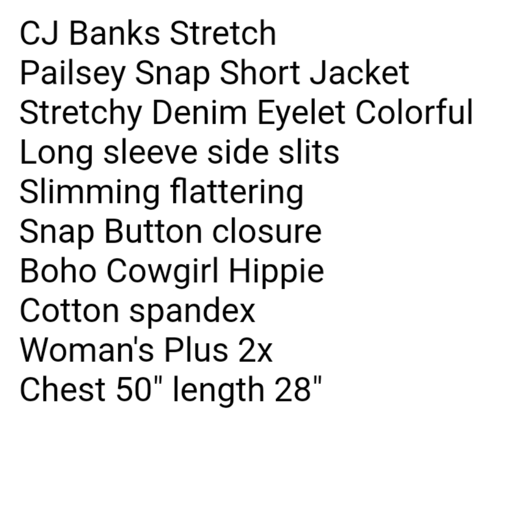 Boho Jacket Patchwork Pailsey Stretch Pink Floral… - image 10